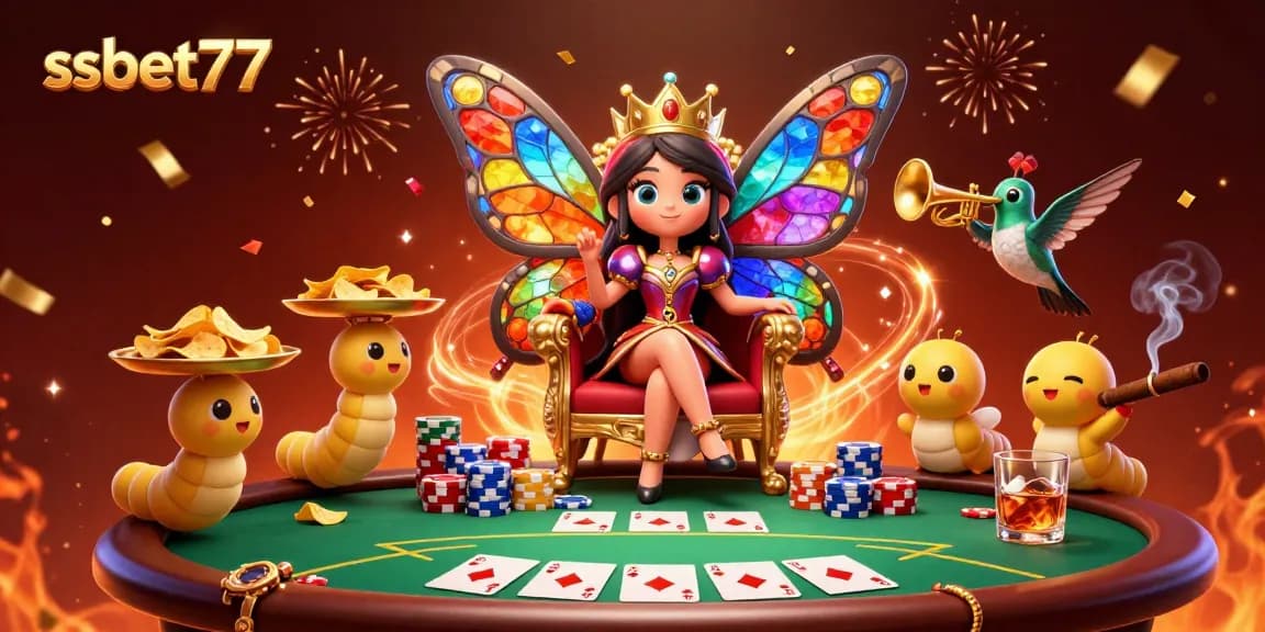 Enjoy massive wins with ssbet77 in a vibrant casino scene featuring stunning characters and game elements.