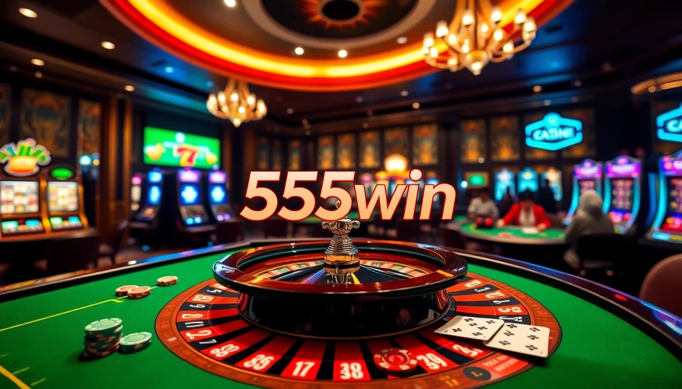 Experience the excitement of 555win with vibrant casino tables and thrilling gameplay.
