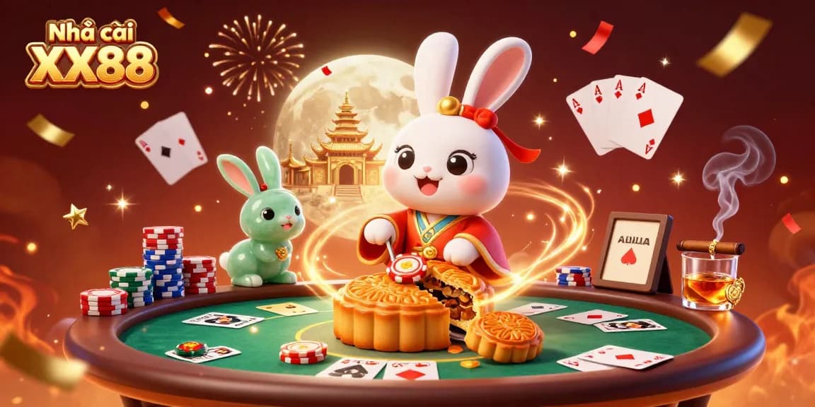 Engage with the thrill of Nhà cái XX88 while enjoying a vibrant 3D casino scene.