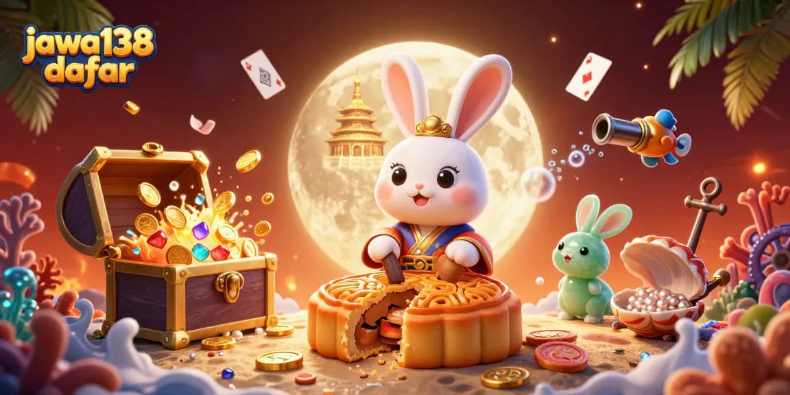 Jawa138 daftar menawarkan peluang unik dengan ilustrasi karakter unik dan elemen kasino yang menarik.