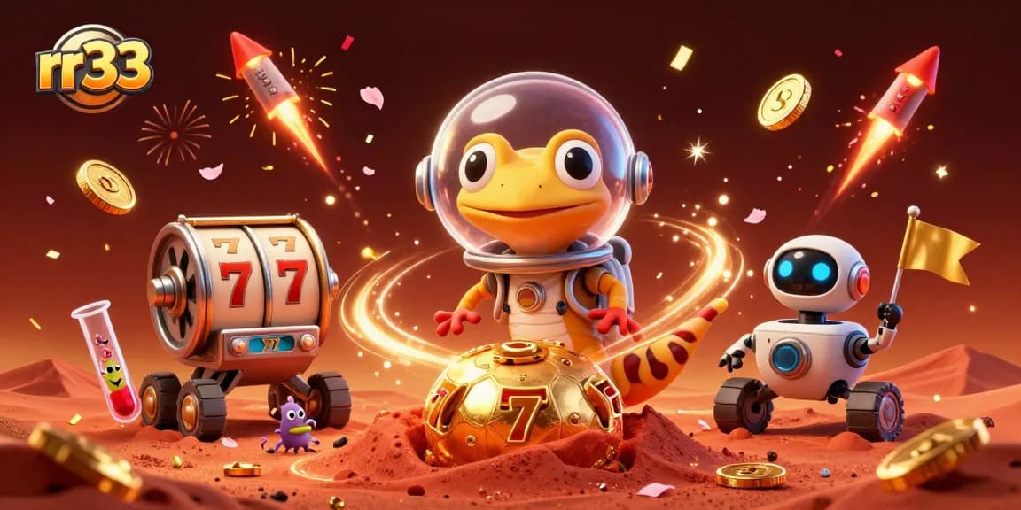 Experience the thrill of rr33's golden casino adventure with vibrant gaming elements.