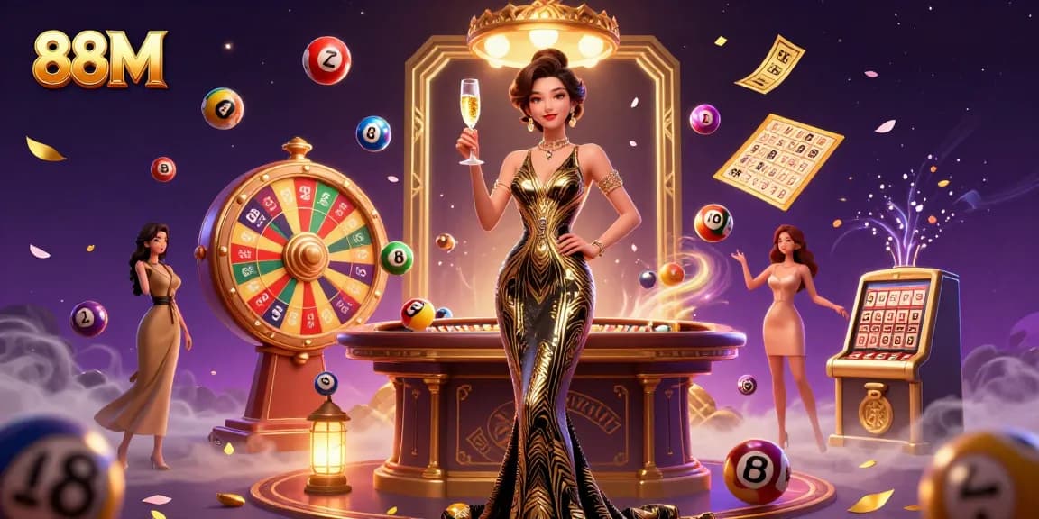Experience thrilling gameplay with 88M, featuring lively characters and dynamic lottery elements.