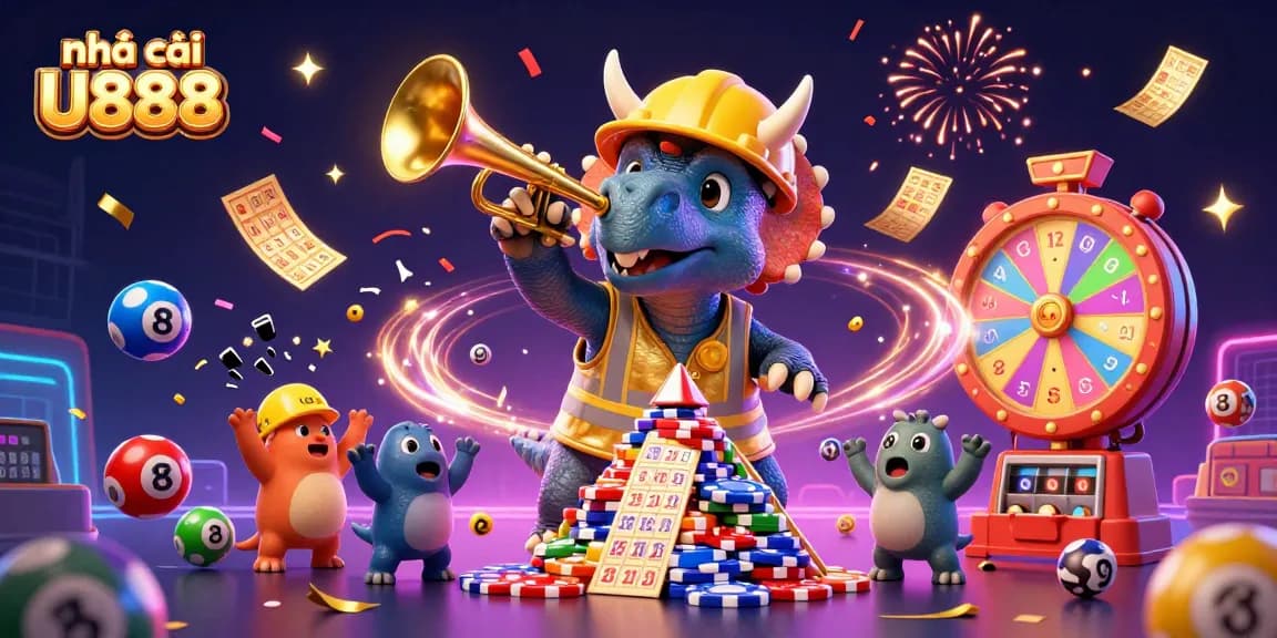 Engage in thrilling gaming adventures at Nhà cái U888 with vibrant casino elements.