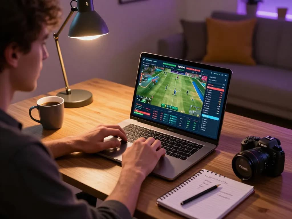 Engaging with trang chu 98win through sports betting in a cozy home office setting