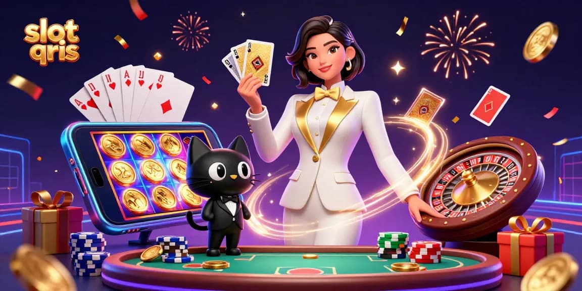 Experience the thrill of slot qris gameplay with vibrant 3D casino characters and dynamic elements.