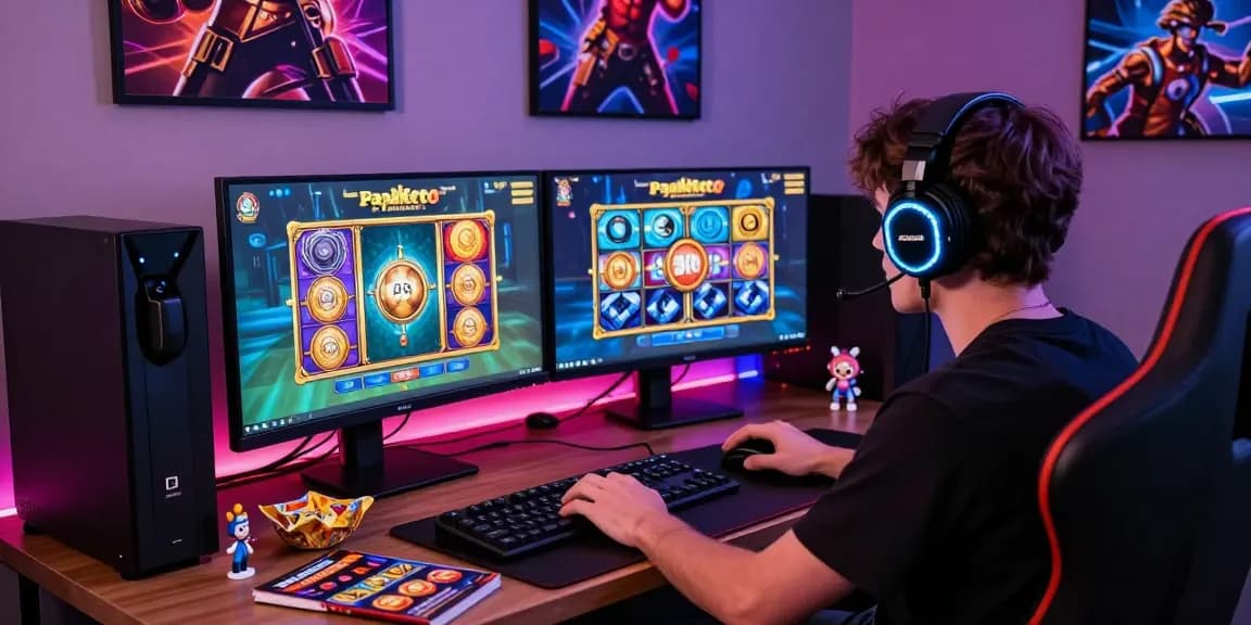 Experience exhilarating pajaktoto slot gameplay in a dynamic gaming room.