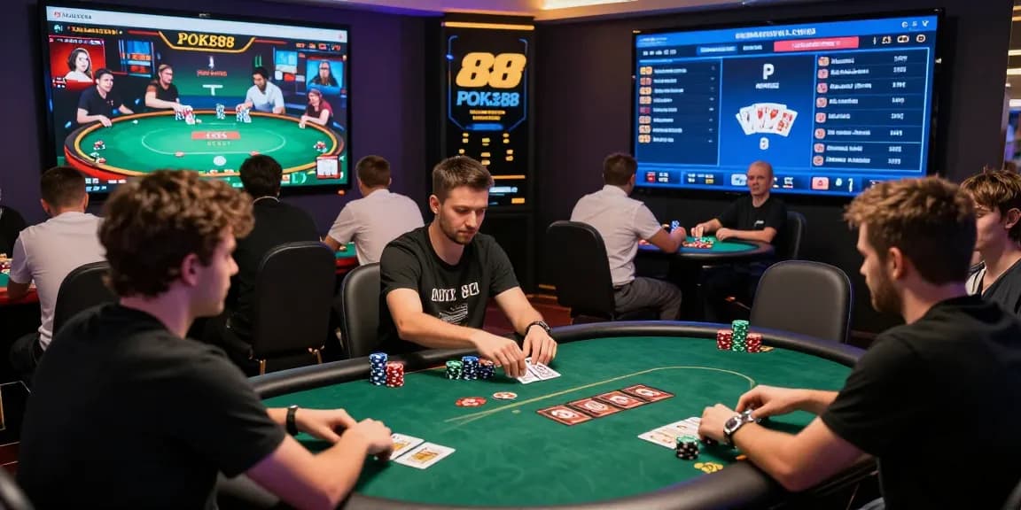 Pengalaman permainan poker88 online yang seru di kasino virtual dengan pemain antusias dan tampilan modern.