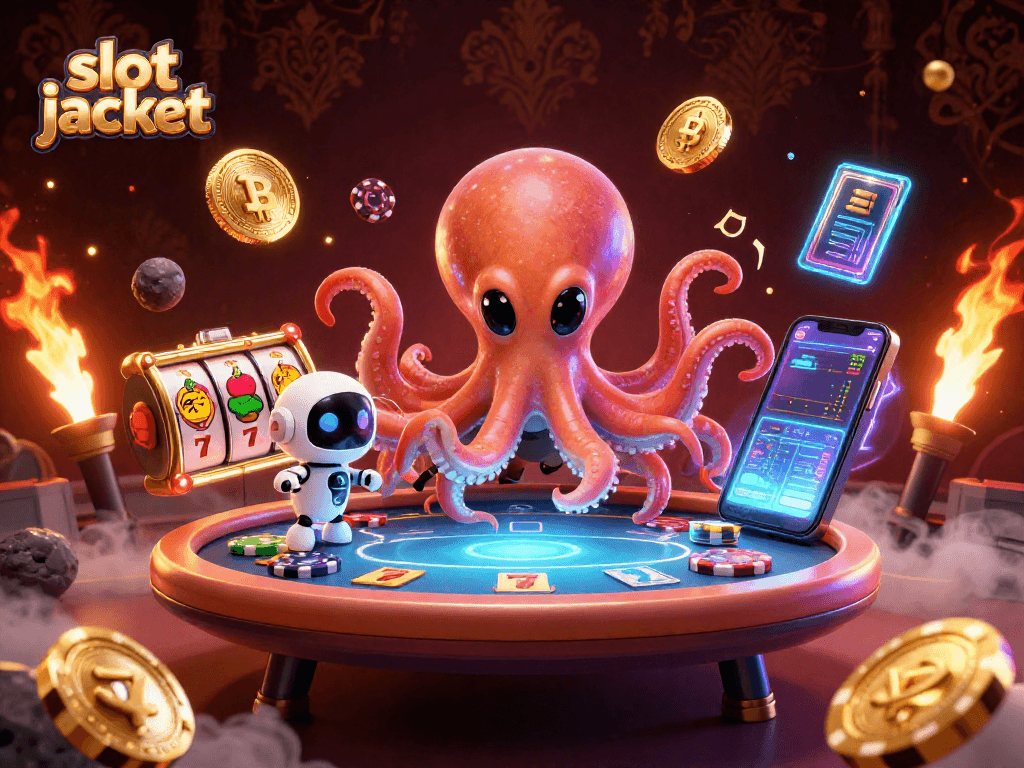 Experience the excitement of slot jackpot gaming in a vibrant alien scene filled with unique characters and elements.