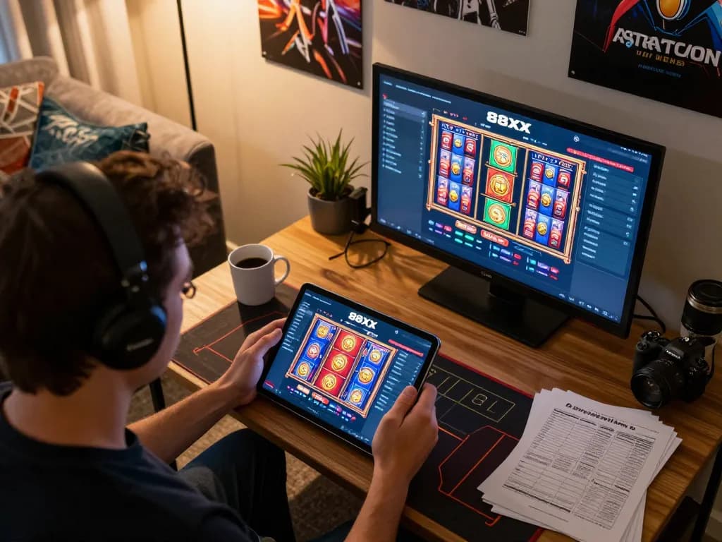 Engaging gameplay on the 88xx platform with vibrant slots and modern setup