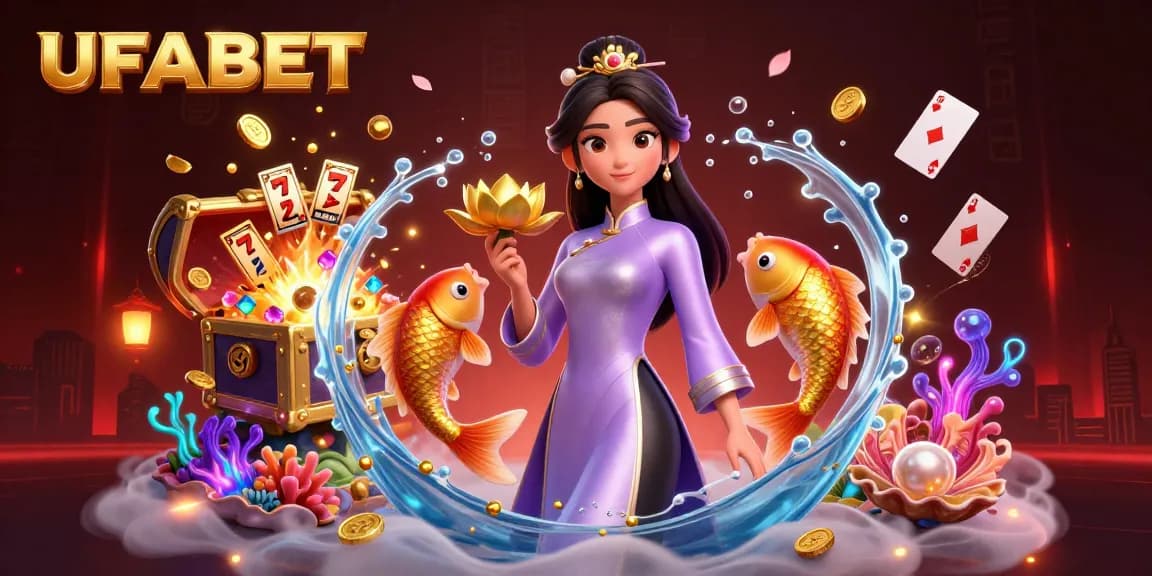 Experience the thrill of UFABET with immersive slots, vibrant graphics, and dynamic gameplay featuring golden koi fish.