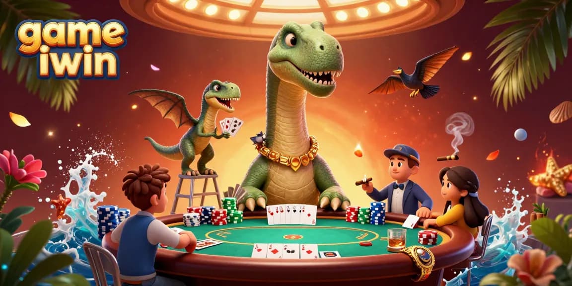 Experience the thrill of game iwin with a vibrant, action-packed 3D casino scene.