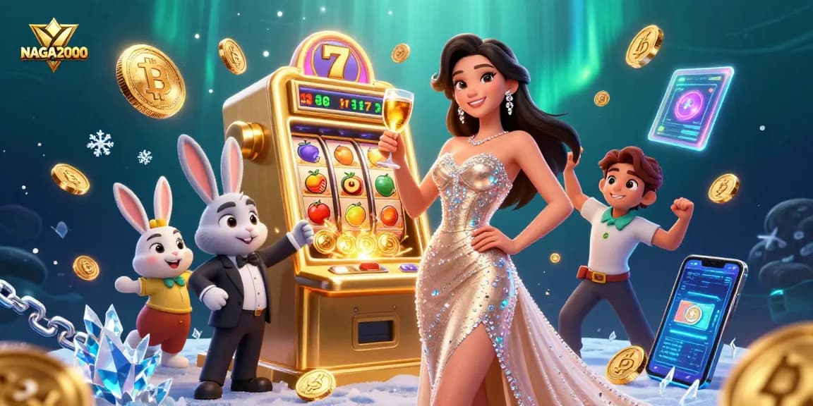 NAGA2000 menawarkan pengalaman jackpot yang menarik dengan pemandangan menakjubkan dari mesin slot dan elemen perayaan.