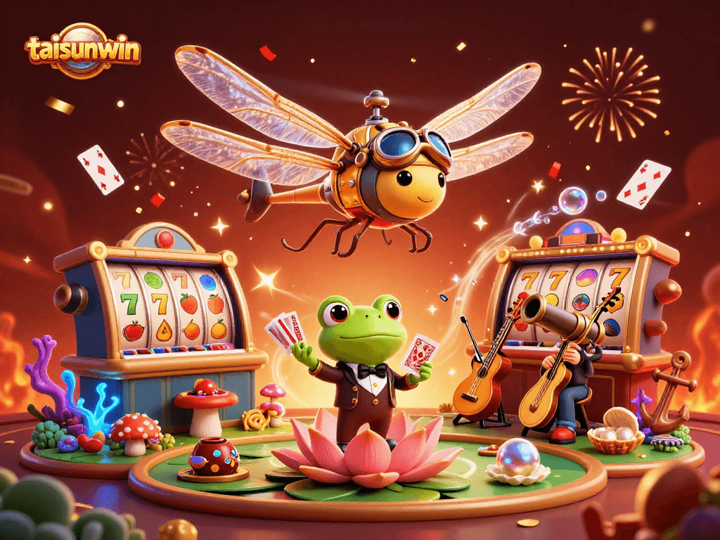 Engage with taisunwin by enjoying a vibrant casino atmosphere featuring animated characters and dynamic elements.
