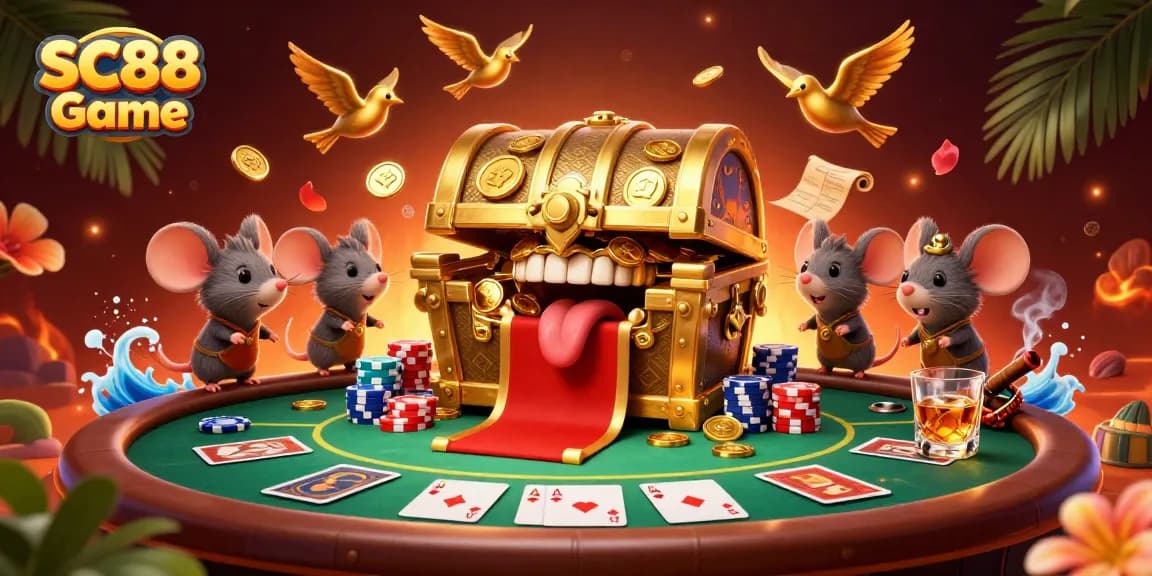 Experience the SC88 Game with vibrant visuals of poker action and fantasy elements.