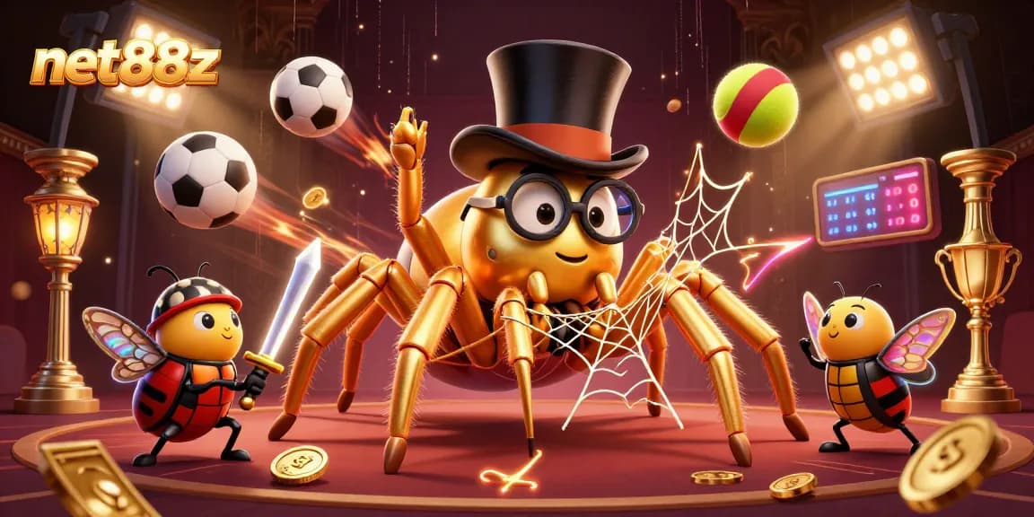 net88z engages bettors in an electrifying 3D casino scene filled with excitement and vibrant sports elements