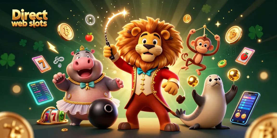 Spin and win on Direct web slots featuring vibrant characters and exciting game elements.