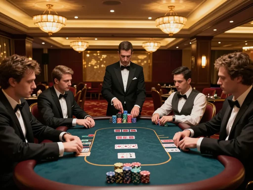 Place bets at a high-stakes poker table showcasing the thrill of toto sgp.