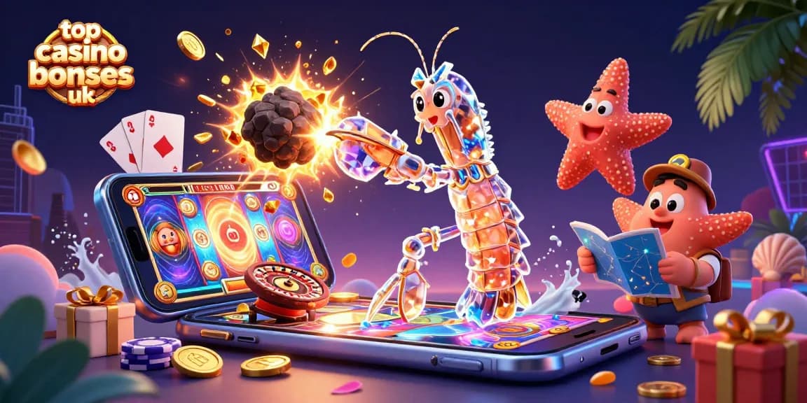 Experience the excitement of top casino bonuses UK with dynamic 3D casino elements and vibrant characters.