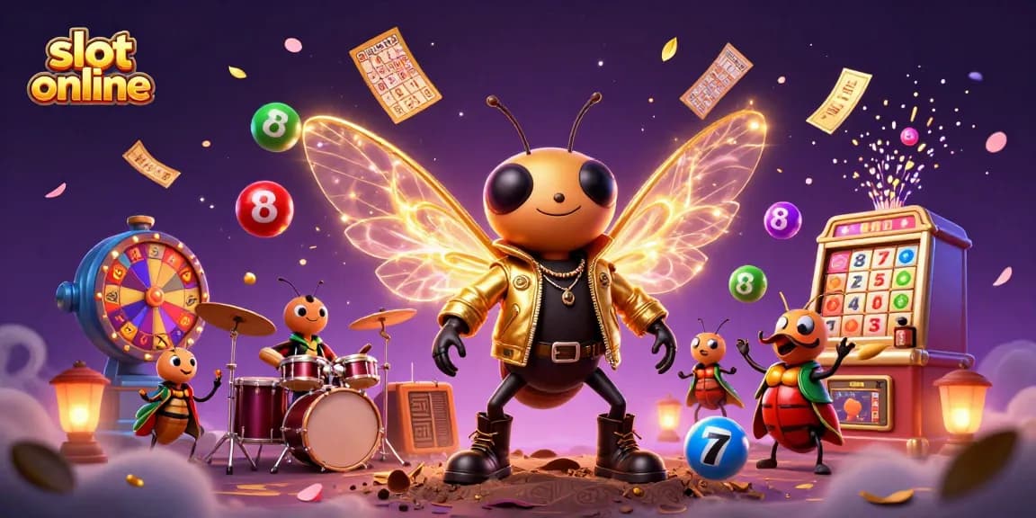 Menangkan pengalaman slot online dengan ilustrasi 3D penuh warna dan elemen permainan yang menarik.
