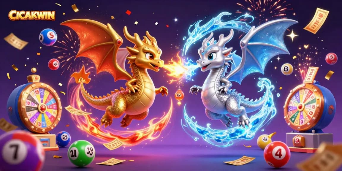 CICAKWIN brings thrilling lottery excitement with dynamic dragons and colorful game elements.