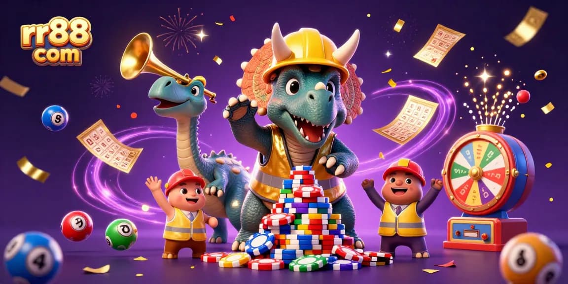 Win big with rr88 com in this dynamic 3D casino scene filled with excitement and action!