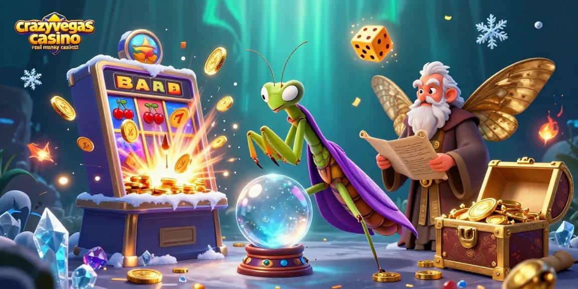 Catching big wins at crazyvegas casino real money casinos with vibrant 3D characters and casino games.