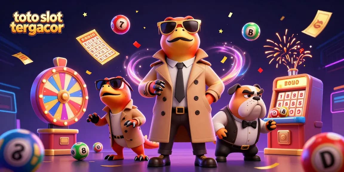 Experience the thrill of toto slot tergacor with raptors in a trench coat at a VIP casino lounge.