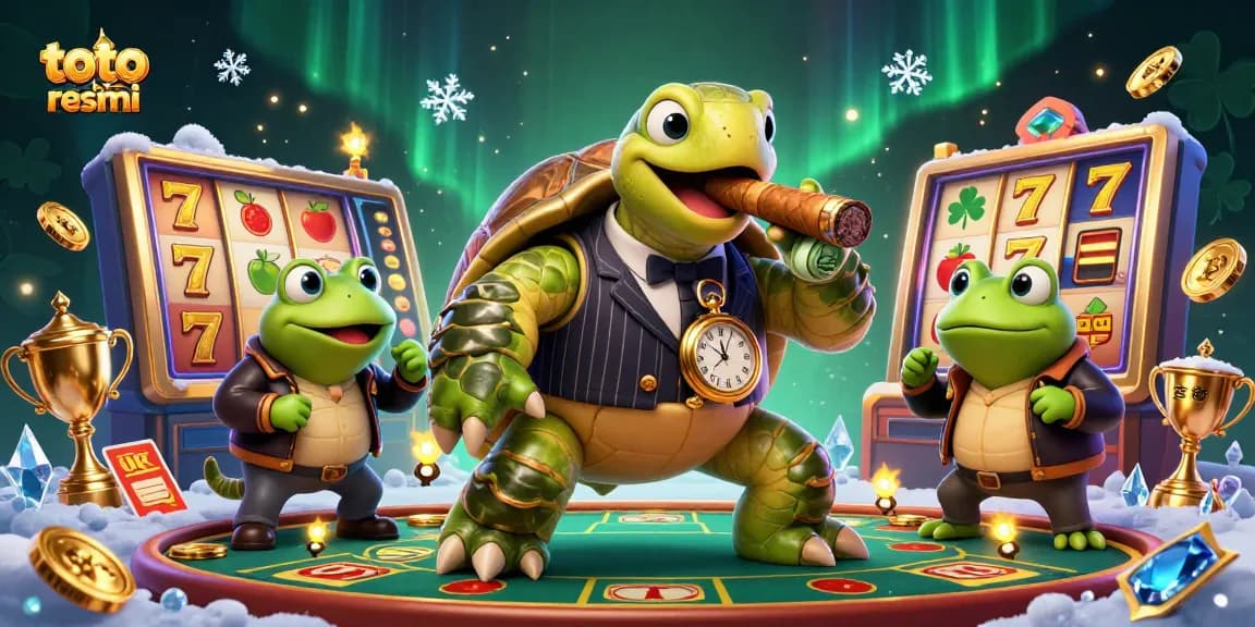 Experience thrilling gameplay with the vibrant visuals of toto slot resmi, featuring colorful slot reels and character dynamics.