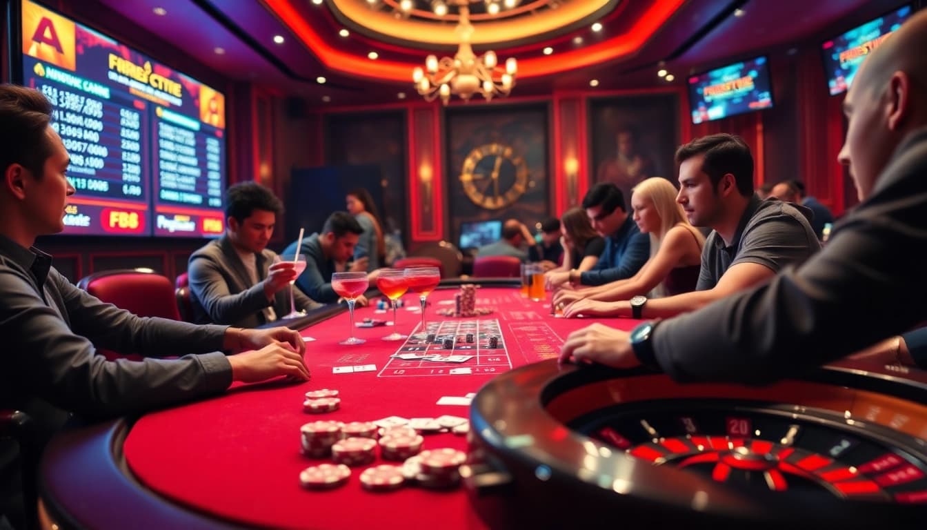 Experience the excitement of FB68 casino gaming with vibrant tables and thrilling gameplay.