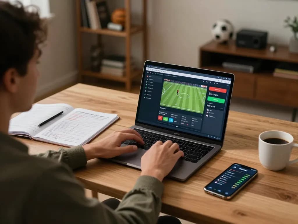 Engaging scene of Keo nha cai 5 online betting experience with dynamic sports odds tracking