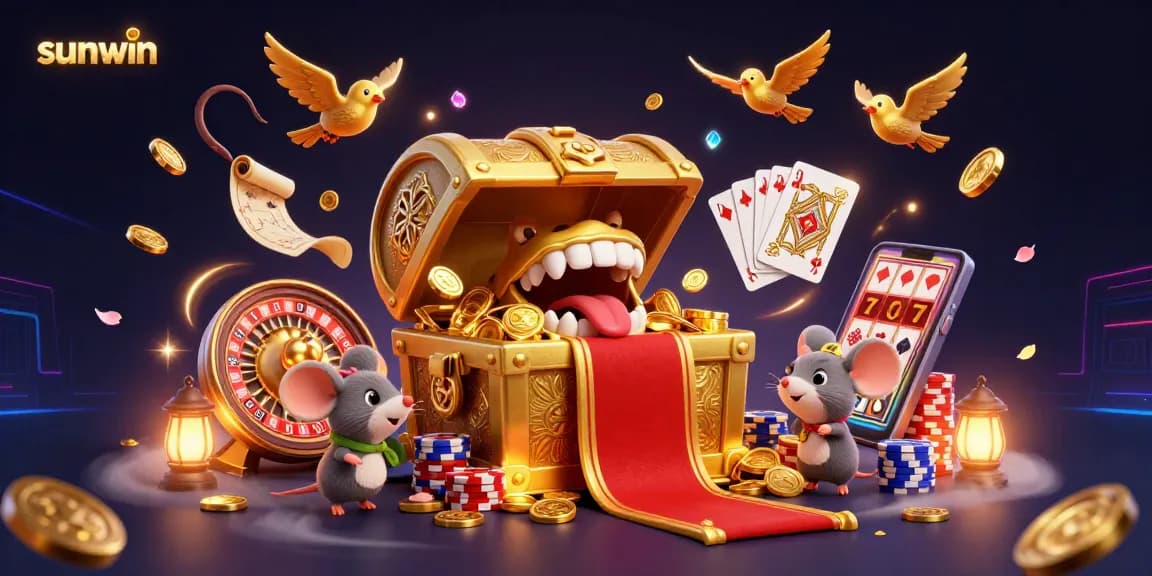 Engage with sunwin's vibrant online casino games, with dazzling treasure elements and energetic gameplay.