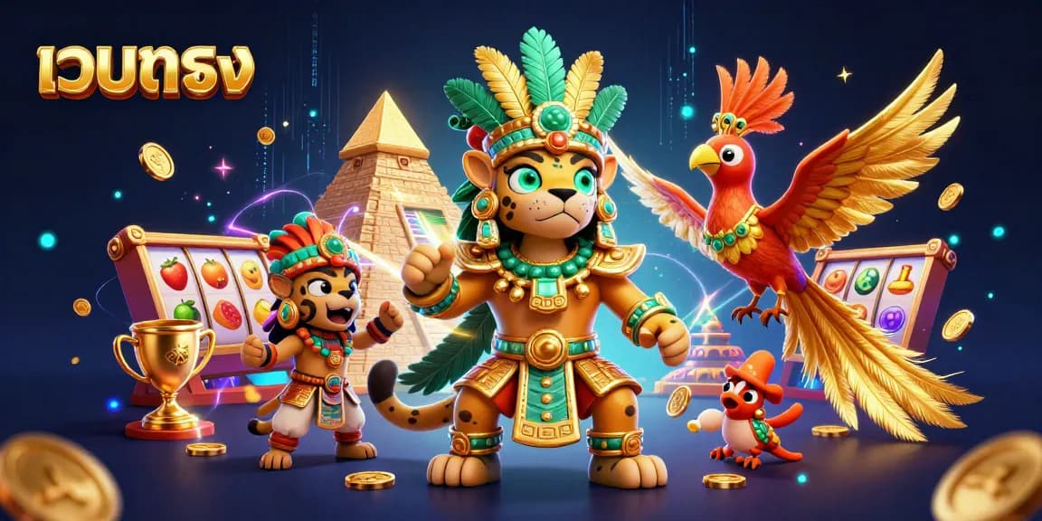 Engage with เว็บตรง through a vibrant 3D casino experience featuring slots and dynamic game elements.