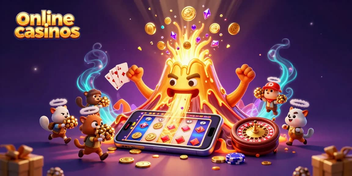 Engage with online casinos through an exciting eruption of treasures and gaming elements.