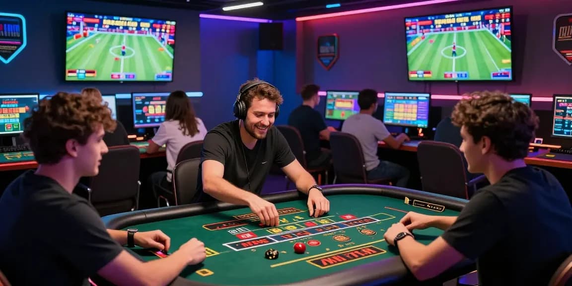 Engaged players at https://open88.games/ enjoying a vibrant online gaming atmosphere with thrilling live casino games and colorful displays.