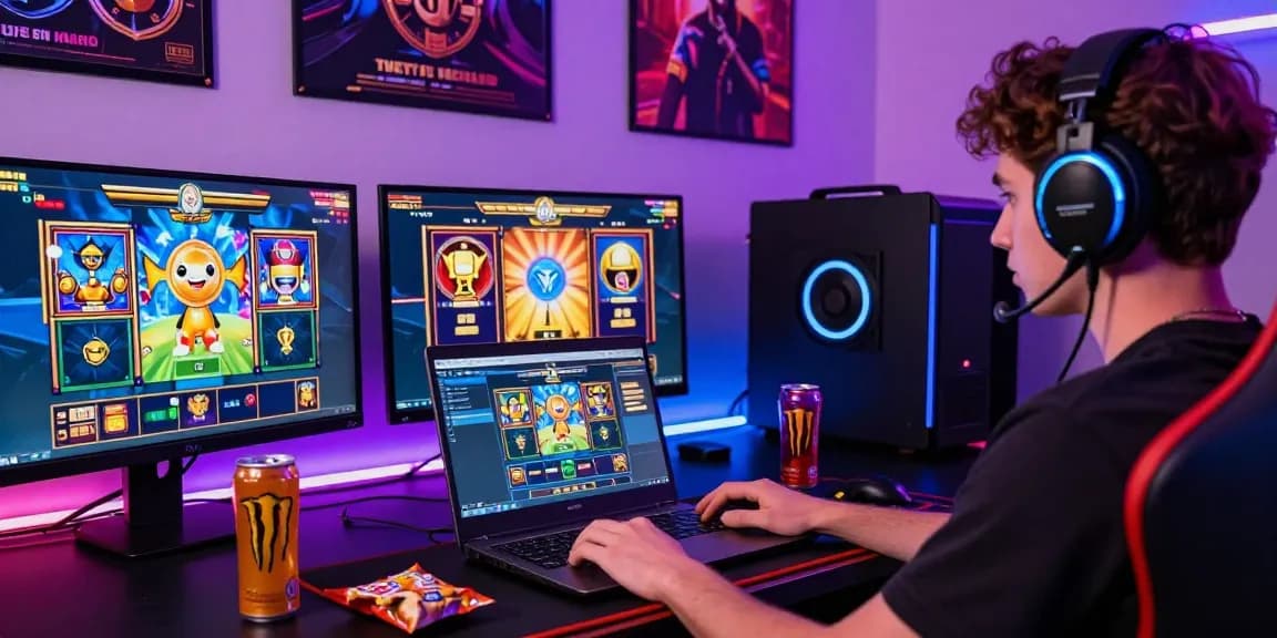 Pengalaman bermain situs slot gacor dengan suasana gaming yang ceria dan modern.
