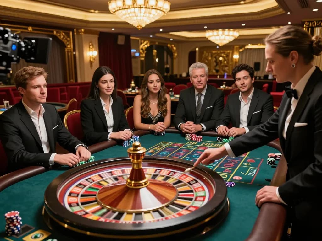 Watch players engaging in exciting roulette gameplay at link cendana777 casino, showcasing strategy and anticipation.