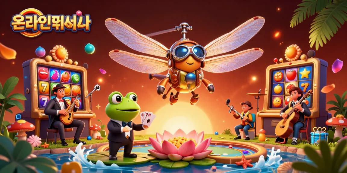 온라인사이트에서 슬롯 머신을 즐기는 생동감 넘치는 카지노 장면
