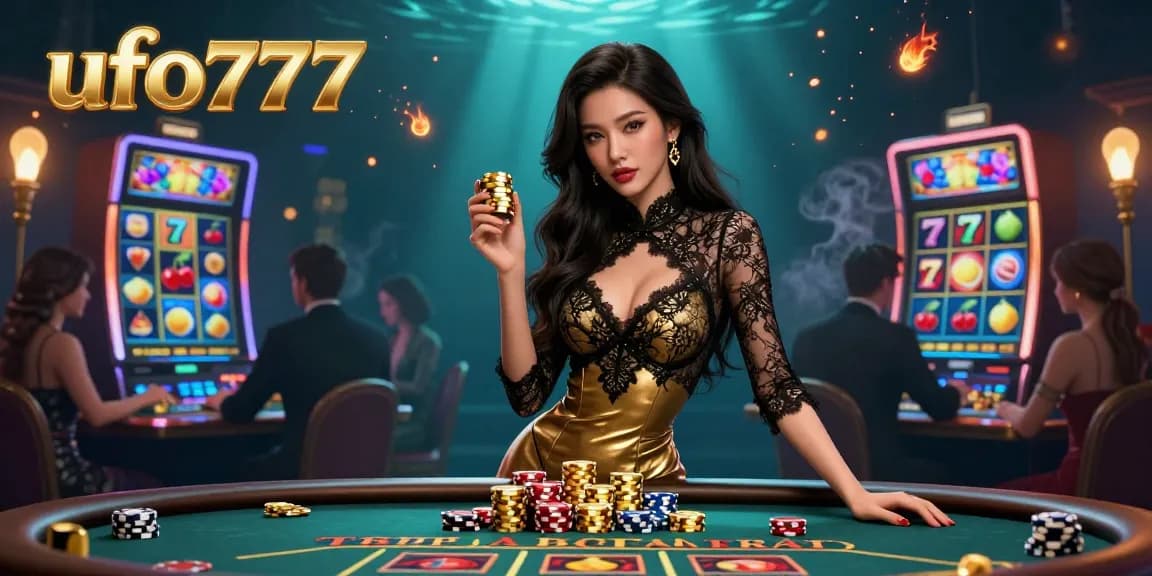 Experience the thrill of ufo777 with a stunning casino scene showcasing excitement and glamour.