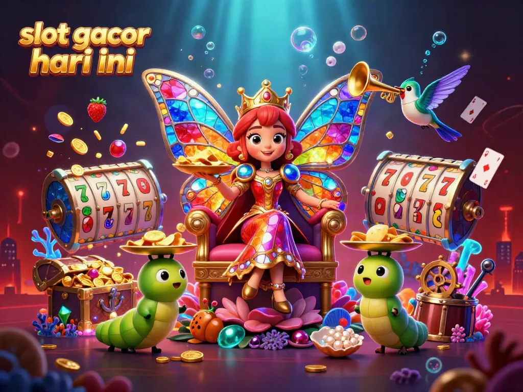 Experience winning strategies in vibrant slot gacor hari ini action with intricate characters and lively casino elements.
