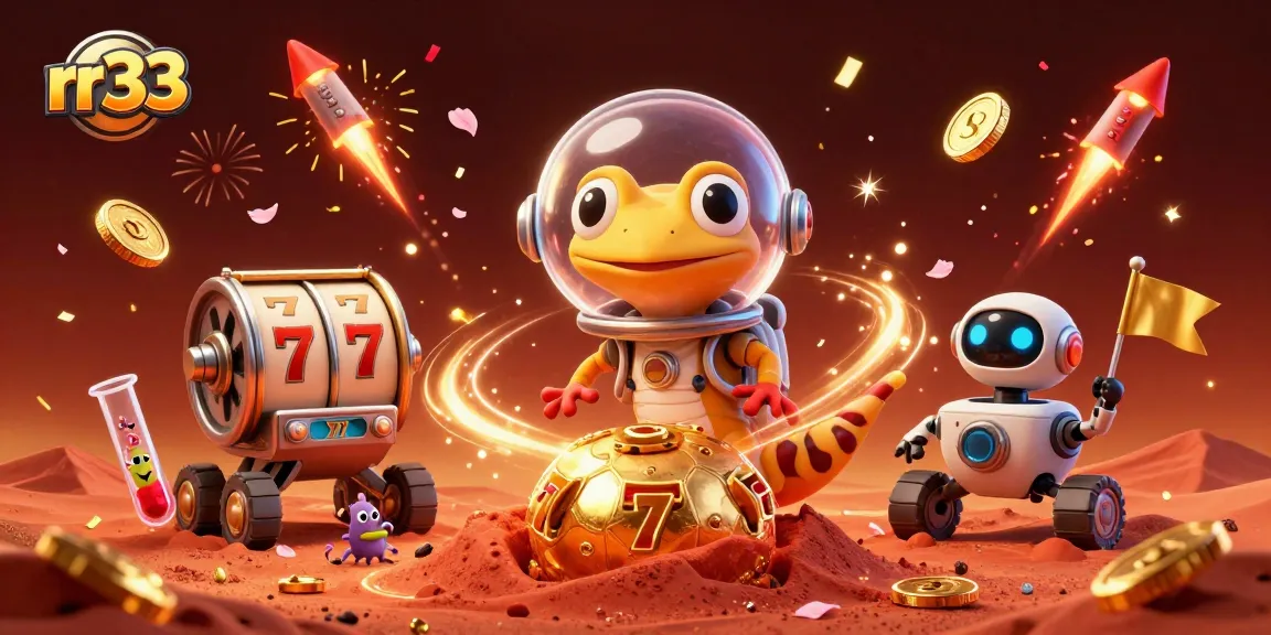 Experience the thrill of rr33's golden casino adventure with vibrant gaming elements.