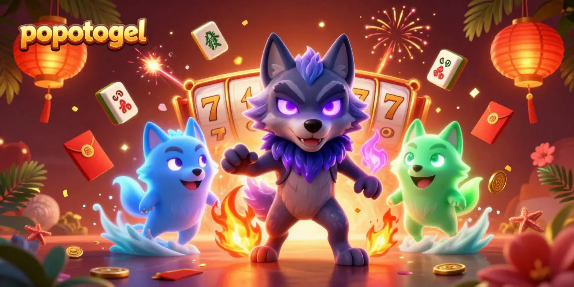 Experience popotogel with thrilling slot reels and ghostly companions amidst vibrant casino elements.