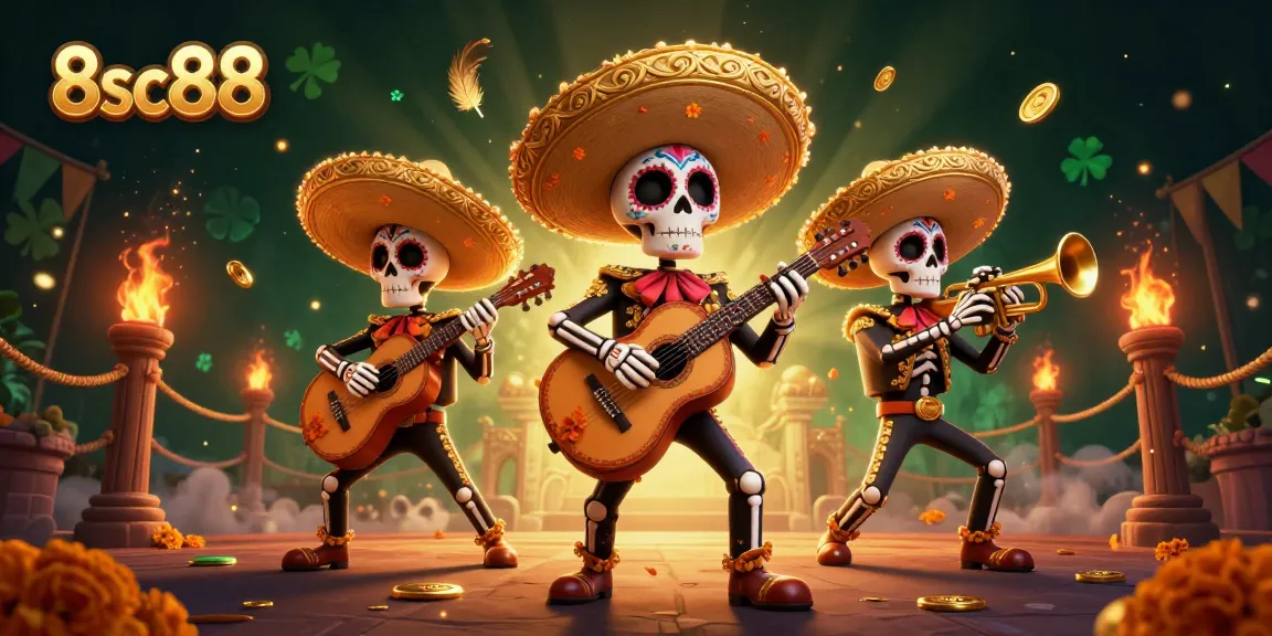 Experience exciting gaming at 8sc88 with vibrant casino action featuring a lively mariachi band.