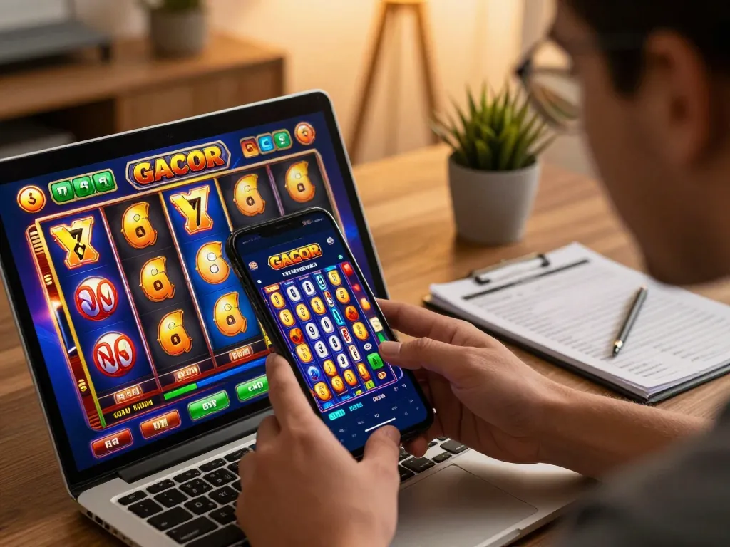 Engaging with slot gacor on a mobile app for online casino gaming