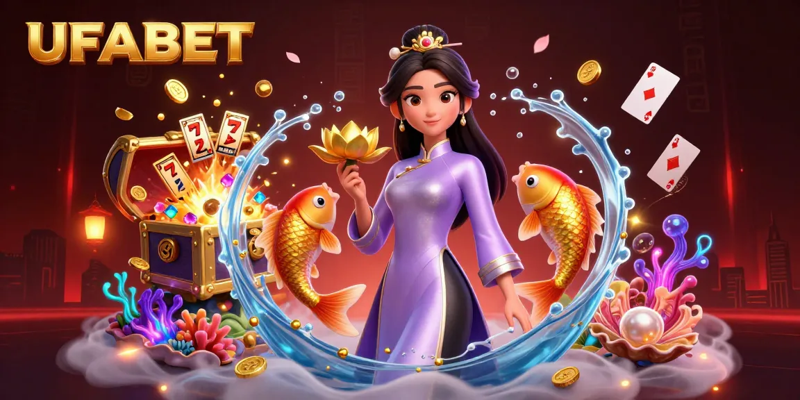 Experience the thrill of UFABET with immersive slots, vibrant graphics, and dynamic gameplay featuring golden koi fish.