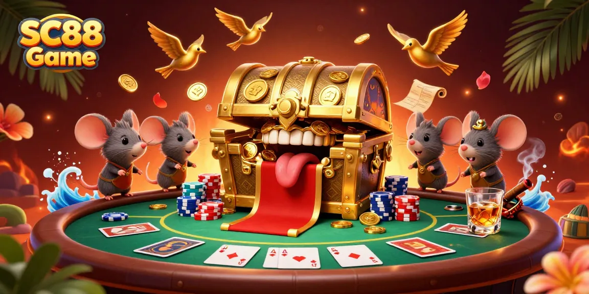 Experience the SC88 Game with vibrant visuals of poker action and fantasy elements.
