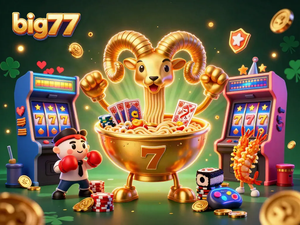 Engage in big777 slots by stacking chips and winning with vibrant casino characters and elements.