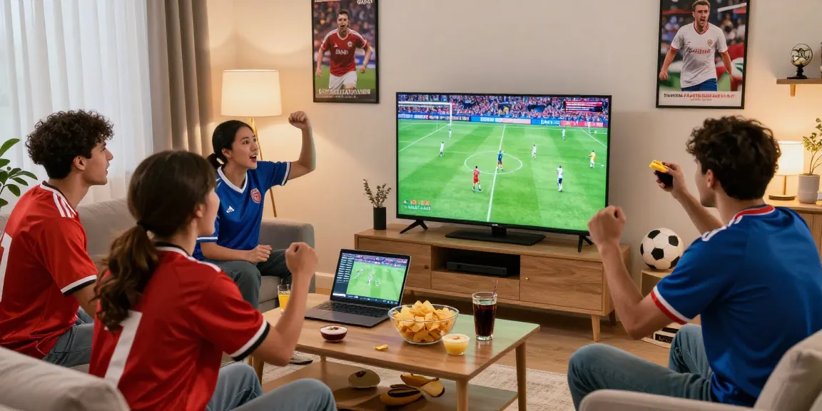 رابط مشاهدة مباريات اليوم بدون تقطيع brings friends together for an energetic football viewing party.