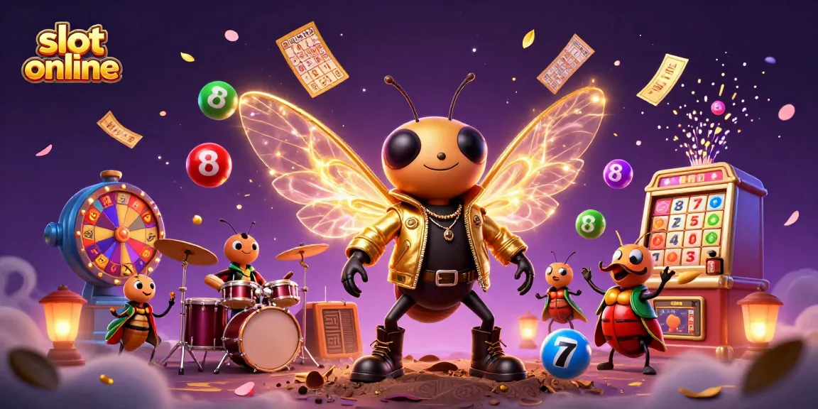 Menangkan pengalaman slot online dengan ilustrasi 3D penuh warna dan elemen permainan yang menarik.