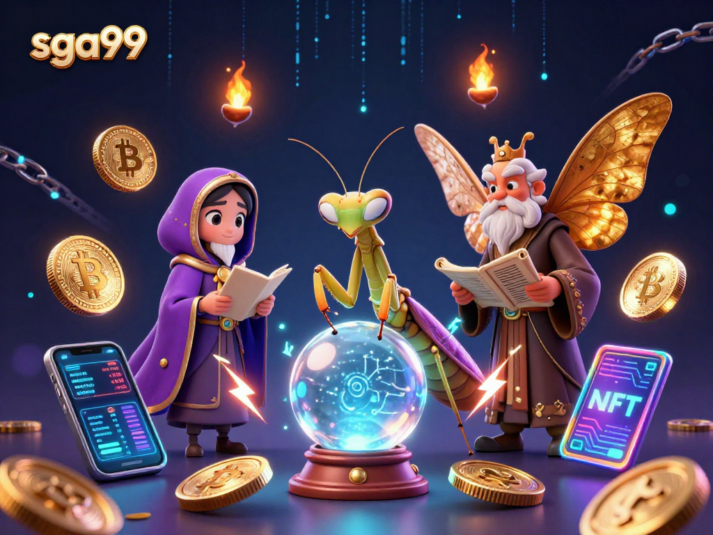 Engage with sga99’s vibrant casino experience featuring crypto elements and enchanting fortune tellers.
