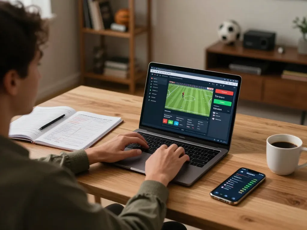 Engaging scene of Keo nha cai 5 online betting experience with dynamic sports odds tracking